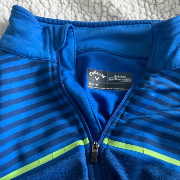 Men’s Callaway Golf 1/4 Zip Polo Size M - Picture 4 of 4